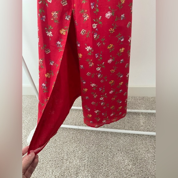 Christy Dawn Orchid Dress Large NWT crimson garden red floral - Picture 10 of 12